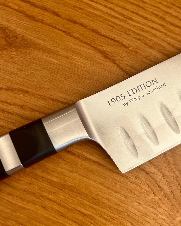 Dick Kullenschliff Messer, Wagyu Fleisch schneiden, perfektes Messer für Waygu Steaks