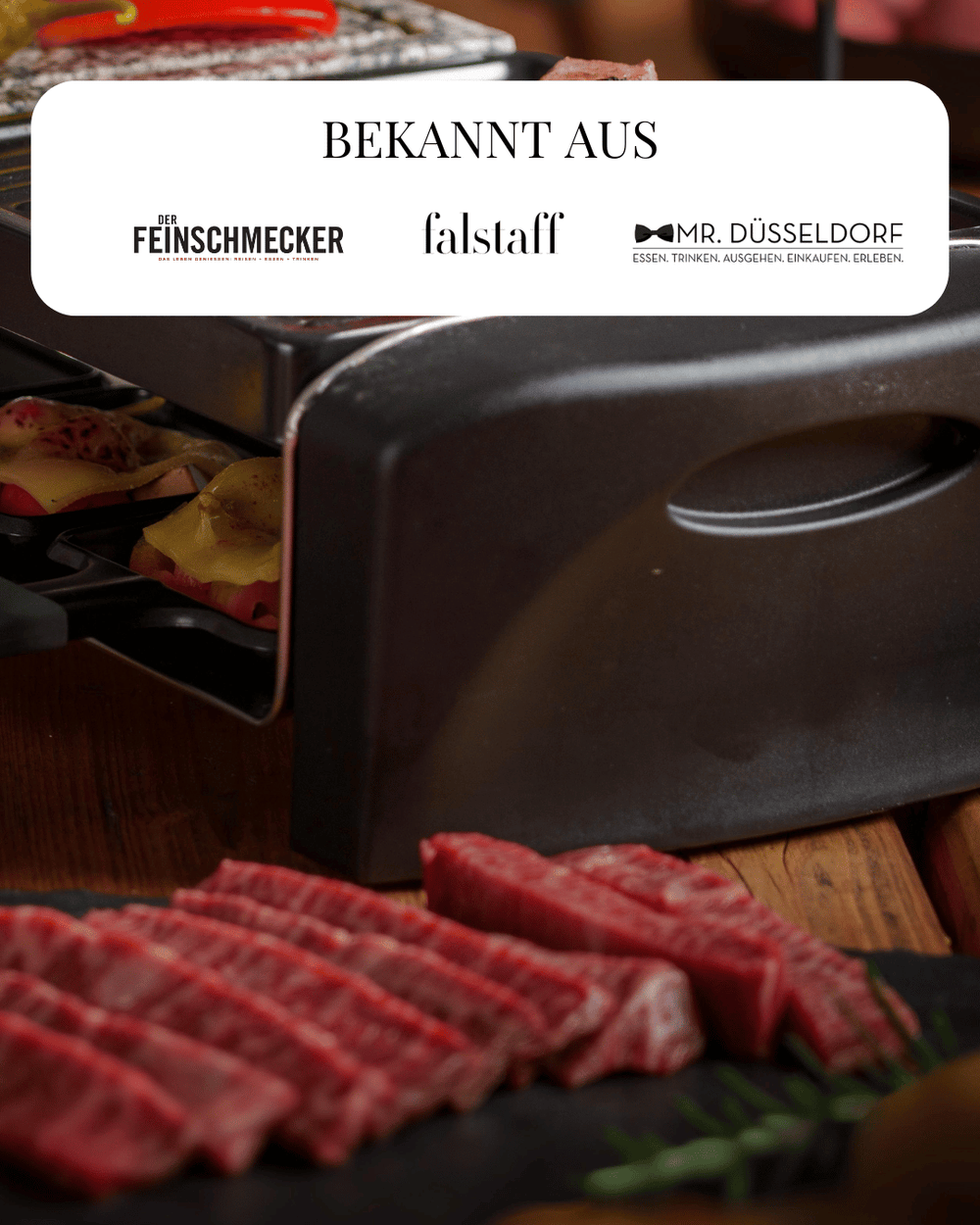 Wagyu Saurland bekannt aus Der Feinschmecker, Falstaff, Mr. Düsseldorf und anderen Premium-Marken