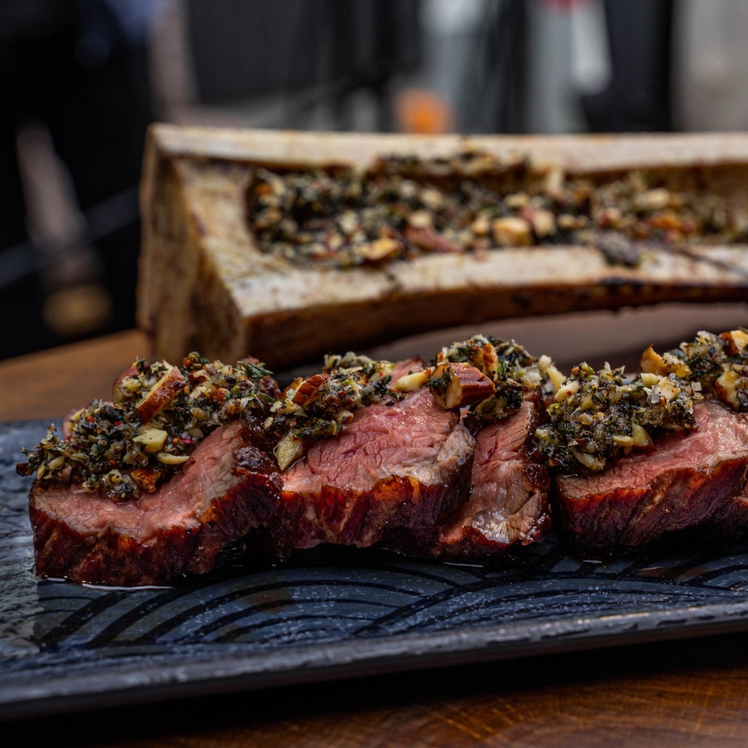 pesto-aus-markknochen, Markknochen-Pesto, Zubereitungsidee für Wagyu-Marrow-Bones